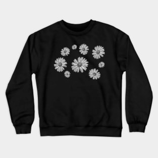 Floral Daisy Pattern - Stylish Crewneck Sweatshirt